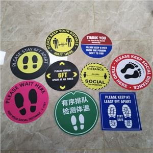 Social Distance Floor Markers Arrow Bezpieczna trasa w jedną stronę